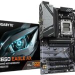 Gigabyte B650 EAGLE AX Motherboard - Supports AMD Ryzen 7000 CPUs, 12+2+2 Phases Digital VRM, up to 7600MHz DDR5 (OC), 1xPCIe 5.0 + 2xPCIe 4.0 M.2, Wi-Fi 6E 802.11ax, GbE LAN, USB 3.2 Gen2