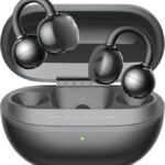 SOUNDPEATS POP Clip Open Ear Earbuds, Bluetooth 5.4 Clip-On Headphones, Lightweight Comfort, AI Call Noise Cancellation with Dual Connection, Immersive Audio Wireless Earbuds, 30H, IPX5, App Control