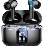 Garlo True Wireless Earbuds Bluetooth Earphones with Active Noise Cancelling in Ear Buds 4 Mic Clear Calls Headphones Wireless 40H Led Display, Multipoint Connect, Deep Bass Earbuds, ANC Waterproof