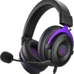 EKSA E900 Headset with Microphone for PC, PS4,PS5, Xbox - Detachable Noise Canceling Mic, 3D Surround Sound, Wired Headphone for Gaming, Computer, Laptop, 3.5MM Jack
