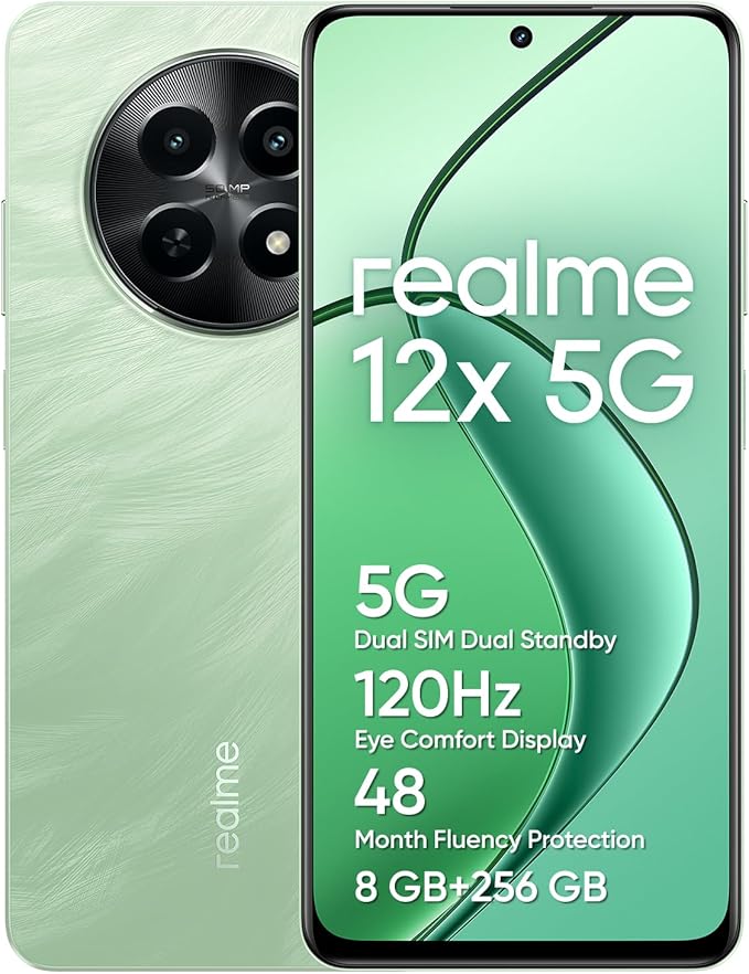 71iYF6paV8L._AC_SX679_.jpg realme 12x 5G | Dual SIM | 8GB RAM | 256GB ROM | 6.67 - Image 1