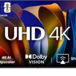 Hisense 75 inch Smart TV UHD 4K E6N-Dolby Vision,Game Mode Plus,Smooth Motion with MEMC,AI Sports Mode,Voice Control,Share to TV,Youtube,Netflix,Disney+,Shahid and Anghami,75E6N (2024 UAE Model)