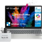 2025 HP 15.6 Laptop Computer,Intel 10-Core i5 Laptop Lifetime Office,College Students Business Laptop 15 Inch FHD,32GB RAM 1.5TB Storage (1TB SSD+512GB PSSD),Windows 11 Pro Copilot AI,Number Pad,USB-C