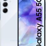 Samsung Galaxy A55 5G (Awesome Iceblue, 8GB RAM, 128GB Storage) | AI | Metal Frame | 50 MP Main Camera (OIS) | Super HDR Video| Nightography | IP67 | Corning Gorilla Glass Victus+ | sAMOLED Display